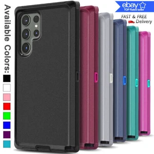For Samsung Galaxy S24 Ultra S23 S22 S21+ S20 FE S9 Shockproof Case Hybrid Cover - Picture 1 of 81