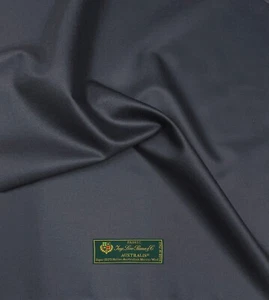 LORO PIANA Suiting Fabric NAVY GREY Super 150s Merino Wool "Australis" 3.50m - Picture 1 of 10