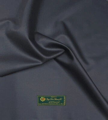 LORO PIANA Suiting Fabric NAVY GREY Super 150s Merino Wool "Australis" 3.50m - Image 1 of 4