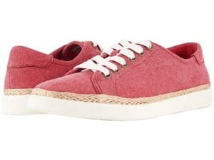NEW Vionic Women's Sneakers Red White Sunny Hattie Jute Canvas Shoes Sz 6 NIB - Picture 1 of 7