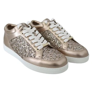 NWOB Jimmy Choo Miami Women's Sneakers Ballet Pink or Silver RETAIL $654 - Picture 1 of 11