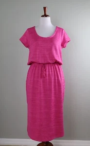 T BY TALBOTS NWT $99 Heather Pink Criss Cross Back Maxi Dress Size X Petite - Picture 1 of 6