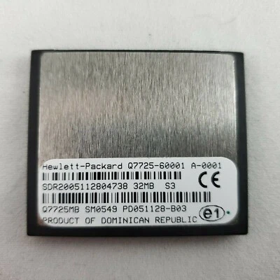HP Q7725MB / Q7725-60001 Compact Flash CF 32MB Firmware for Color LaserJet 3600 - Image 1 of 3