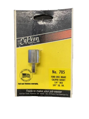 CALVAN 705 FORD PINZA FRENO DISCO TOMA 1/4" Hexagonal 3/8" Square Drive Foto 1 de 2