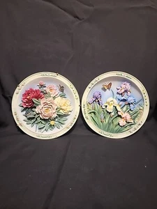 Beautiful Gardens by Lena Liu THE PEONY GARDEN Plates # A3279 & C18162 1995-96 - Picture 1 of 16