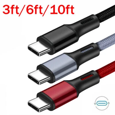 3/6/10Ft Fast Charger Type C USB-C Cable For Samsung Android LG Charger - Image 1 of 4