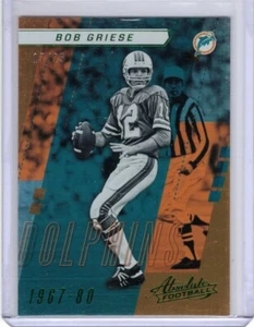 2017 Panini Absolute Retired Spectrum Green #140 Bob Griese 17/25 - Picture 1 of 2