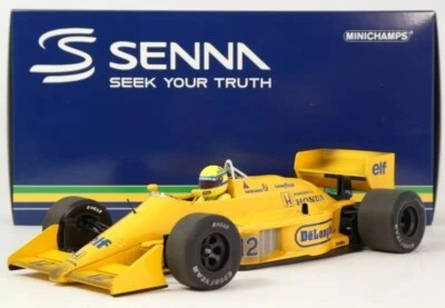 Minichamps Lotus Honda 99T #12 A. Senna winner Monaco 1987 DIRTY 1/18 540873892 - Image 1 of 2