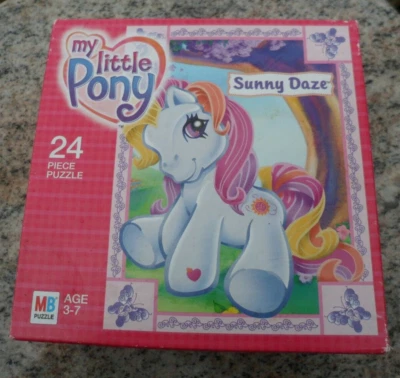Puzzle My Little Pony MLP 24 piezas Sunny Daze 2003 Milton Bradley 10" x 13" Foto 1 de 4