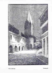 MONDNACHT - Walter Albert RENZING - Strichätzung 1918 HEYDER Verlag BERLIN - Picture 1 of 1