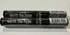 NYX Waterproof Worth the Hype Mascara Volumizing WTHWM01 Black 2 Pack. - Picture 1 of 4