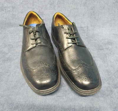 Dr. Zapatos de vestir cómodos negros con puntas de ala 8310 para hombre talla 12XY u-4E Foto 1 de 4