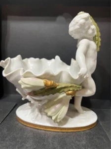 Vintage Puti Cherub Spill Vase Set Andrea by Sadek - Picture 1 of 23