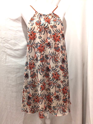 NWT BB Dakota Halter Floral Chiffon Lined Shift/Tank Dress Womens Sz: Small - Image 1 of 4