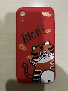 iPhone XR Case Soft Case 2022 Chinese New Year Tiger Rich - Picture 1 of 1
