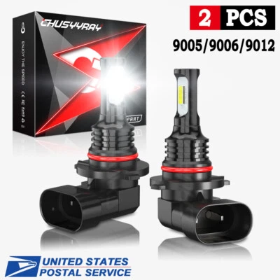 For Chrysler 300 2011 2012 2013 2014 - 9012 LED Headlight Bulb 6000k White - Image 1 of 4