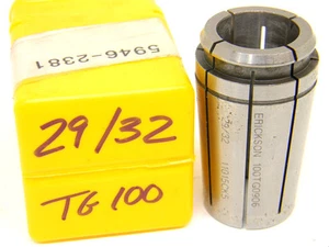 NEW SURPLUS KENNAMETAL ERICKSON 29/32" TG100 SINGLE ANGLE COLLET TG-100 .9062" - Picture 1 of 1