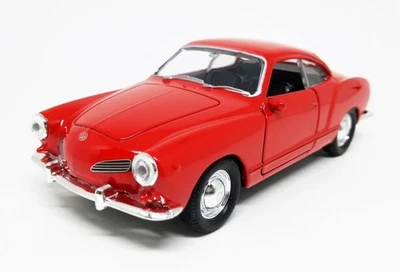 Welly Volkswagen Karmann Ghia Coupe Red scala 1:34 1:39 auto 4,5 pollici in... - Immagine 1 di 4