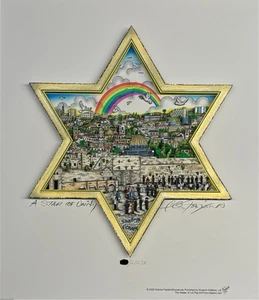 Charles Fazzino: original 3D "A STAR OF UNITY“, handsigniert, Deluxe, 2020, TOP - Picture 1 of 9