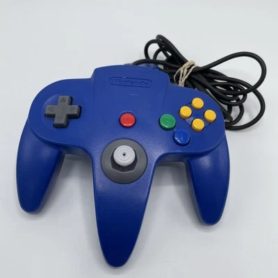 Official OEM Nintendo 64 N64 Blue Controller / New Hall Effect Joystick VG - Image 1 of 4