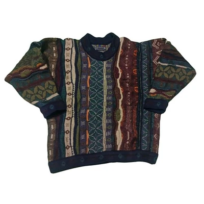 Vintage 90s Coogi Australia Wool Sweater Size M Cosby Biggie Streetwear - Image 1 of 4