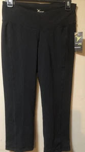 NEW Old Navy Active Go Dry Women's Medium Leggings Black Crop Capri Medium M - Picture 1 of 7