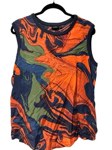 Kate Spade Seiden Tank Gr. L bunt Designer Casual Chic K19 - Bild 1 von 5