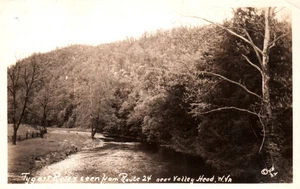 near Valley Head W. Va. Tygart River RPPC Vintage Postcard - Picture 1 of 2