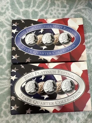 2005 State Quarter Platinum State Quarter And Philadelphia State Quarter Sets - Image 1 of 4