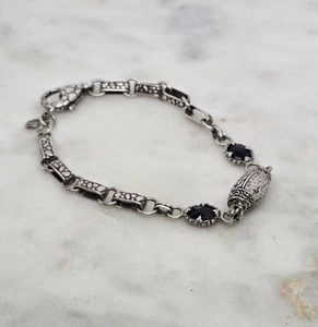 Sarda 925 Sterling Silver Onyx Bracelet  - Picture 1 of 7