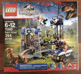 LEGO Jurassic Park: Raptor Escape set 75920 Complete w/ manual & figures