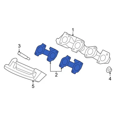 For Ford F-150 2009-2010 Ford 9L3Z9448A Exhaust Manifold Gasket Foto 1 de 4