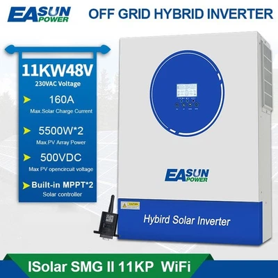 EASUNPOWER Easun 11KW Solar-Wechselrichter Parallel-Off-Grid-Inverter 160A Dual-MPPT WLAN
