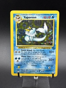 Vaporeon 12/64 Holo - Juego de cartas coleccionables Pokémon Jungle - Holo ilimitado raro - Imagen 1 de 24
