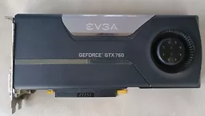 EVGA nVidia GeForce GTX 760 Superclocked 2GB 256BIT GDDR5 PCIe 3.0 Graphics Card - Picture 1 of 7