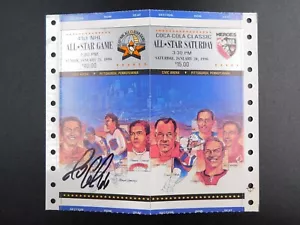 Mario Lemieux signed handsigniert FULL 1990 NHL All-Star Ticket Penguins BAS COA - Bild 1 von 5
