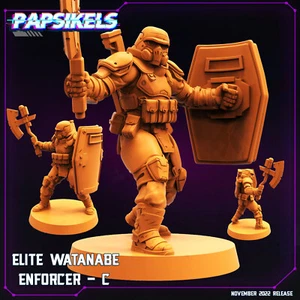 Elite Watanabe Enforcer C | Papsikels | | RPG D&D Wargaming Mini impreso en 3D - Imagen 1 de 1