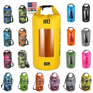 US Mororock 10L 15L 20L PVC Kayak Fishing Camping Waterproof Dry Bag - Picture 1 of 122