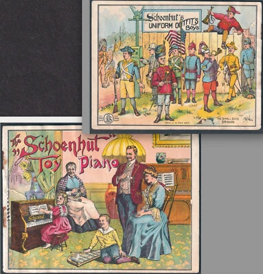 Schoenhut Toy Piano c 1905 Catalog Gun Shooting Gallery Circus Music Instructor Foto 1 de 4