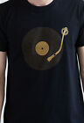  T-Shirt Plattenspieler LP Vinyl Schallplatte Player Schlagzeug und Bass & n DJ Decks DnB Herren T-Shirt