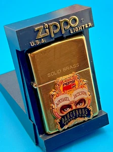 Brand New 1998 ZIPPO Lighter MICHAEL JACKSON Pepsi DANGEROUS World Tour Emblem - Picture 1 of 12