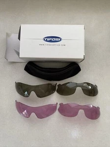 Tifosi Optics Lens Sunglasses 4 Interchangeable Lenses Case Box Replacements - Picture 1 of 11