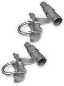 2 Chain Link Safe-T Uni-Line Track Brackets for Roll Gate Slide Chain Link Fence - Bild 1 von 5