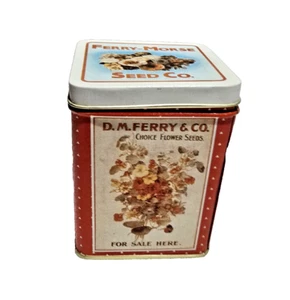 Bristol Ware Ferry Morse Seed Co Collectors Tin Reproduction 4.5 x 3.5" - Picture 1 of 10