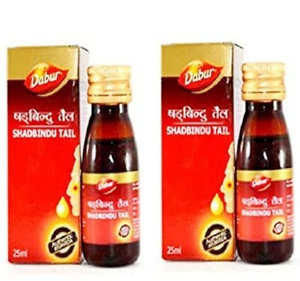 2 x 25 ml Dabur Shadbindu coda 50 ml mal di testa fiuto mal di testa con contagocce - Foto 1 di 3