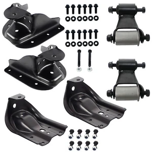 For K1500/2500/3500 FORWARD & REARWARD Leaf Spring Shackle & Bracket Hanger Set - Picture 1 of 10