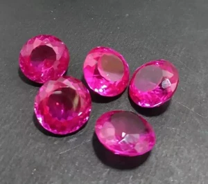 Increíbles piezas de zafiro rosa de Ceilán naturales 100+ quilates redondas certificadas piedras preciosas sueltas - Imagen 1 de 6
