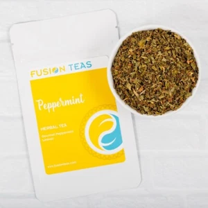 Peppermint Herbal Tea - Gourmet Loose Leaf Herbs - Fusion Teas - Picture 1 of 5