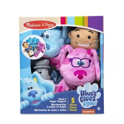 Blues Clues and You Peluche 5 Marionetas de Mano y Dedo Magenta Josh Azul Nuevo 🎁LEER Foto 1 de 4
