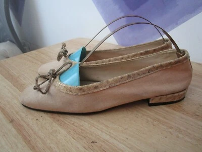Bailarinas L.K.Bennet UK 4 EU 37 Beige Tela/Cuero Foto 1 de 4